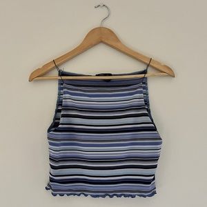 Stripped Cropped Tank